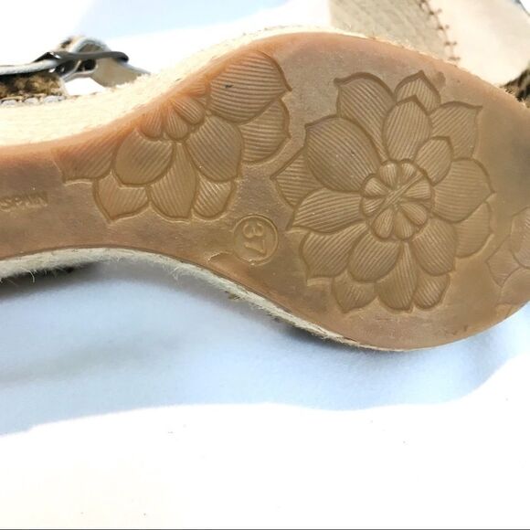 𝅺leather and Fur Spanish Espadrille Sandel 🌻 - Picture 2 of 7